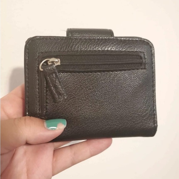 H&M Women’s Faux Leather Hobo Purse with Fringe & Wallet Set in Black- 2 Pieces - Picture 7 of 7